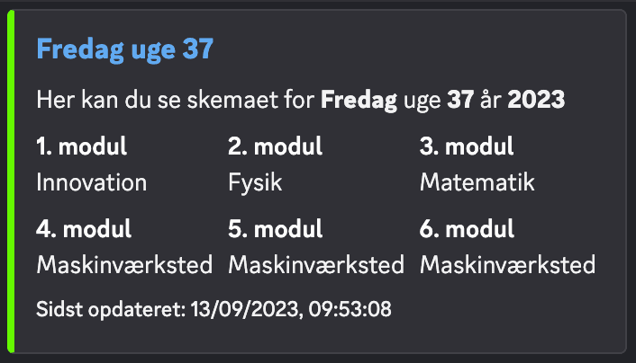 LectioBot - Lectio Discord-bot